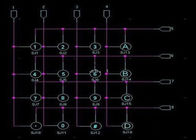 De zwarte Module van het de Matrijstoetsenbord van Arduino 4x4 met 16 Knoopontwerp, 6.8*6.6*1.0cm Grootte