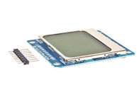 5110 Lcd Vertoningsmodule met Witte en Blauwe Backlight-Adapterpcb 84X48 84*48