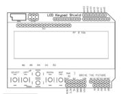 LCD 2x16 (Blauw) LCD van het Vertoningstoetsenbord Schild met 6 drukknoppenlcd vertoningsmodule