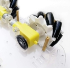 65mm Plastic Wielenrobot In alle richtingen met TT Motorkoppeling