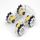 4WD de plastic Transparante Chassis Kit For Mecanum van de Wiel Slimme Auto