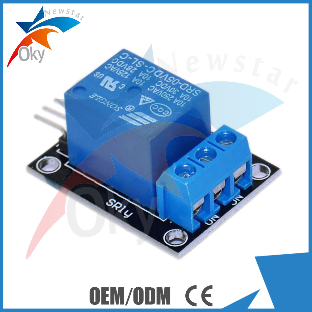 5V/12v 1 Raad van de de module blauwe Interface van het kanaalrelais voor Arduino
